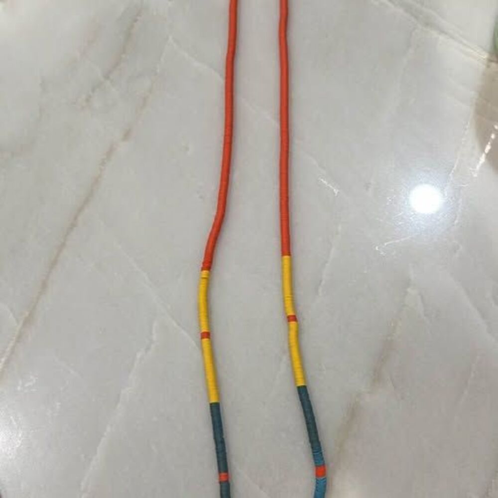 Vintage 1980s Multicolor Heishi Bead Necklace